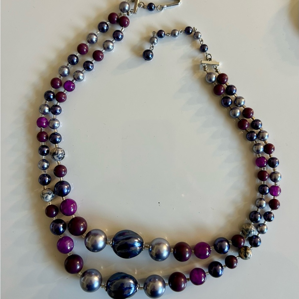 MINT marked JAPAN vintage multi-strand Beaded Necklace